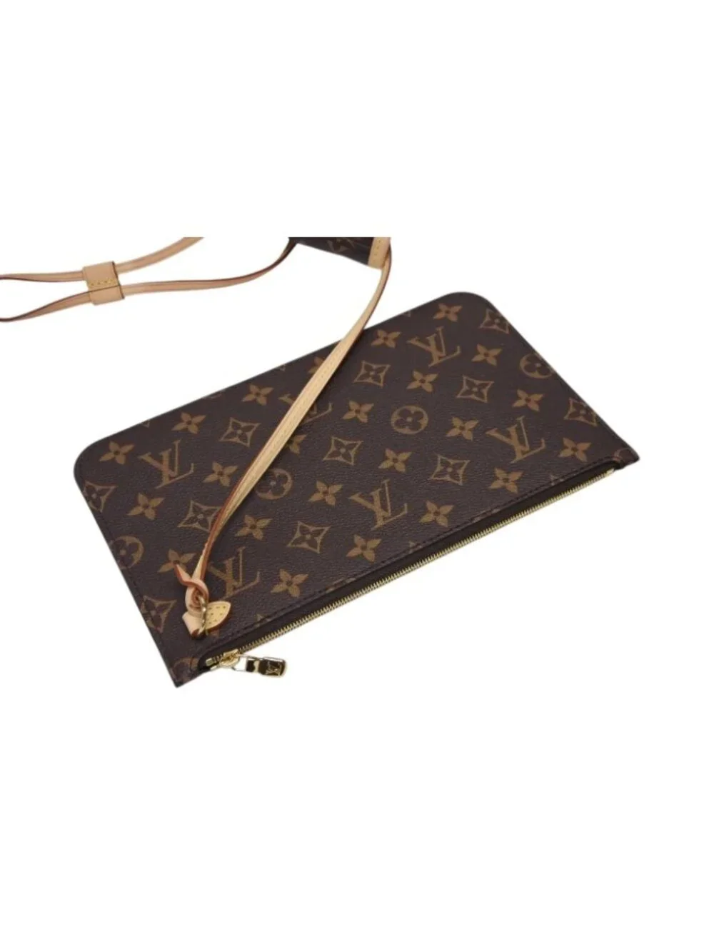 Louis Vuitton Monogram LV TM Neverfull MM Tote Bag Takashi Murakami Brown Gold